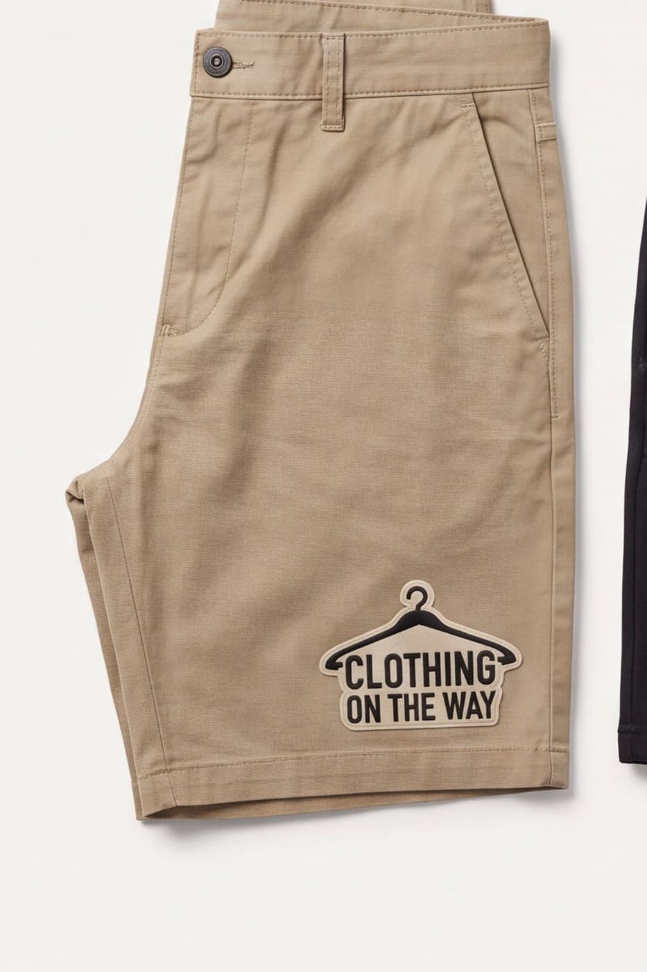 Patch Chino Shorts in Khaki